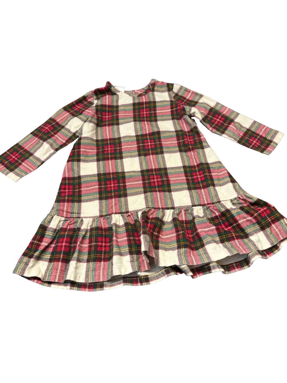 Hanna Andersson girls Size 4 plaid nightgown